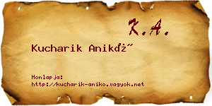 Kucharik Anikó névjegykártya